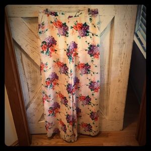 Floral palazzo pants